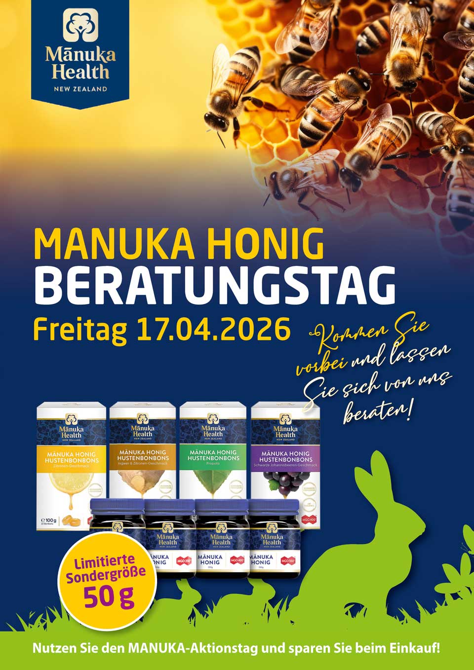 MANUKA HONIG BERATUNGSTAG Freitag 17.04.2026