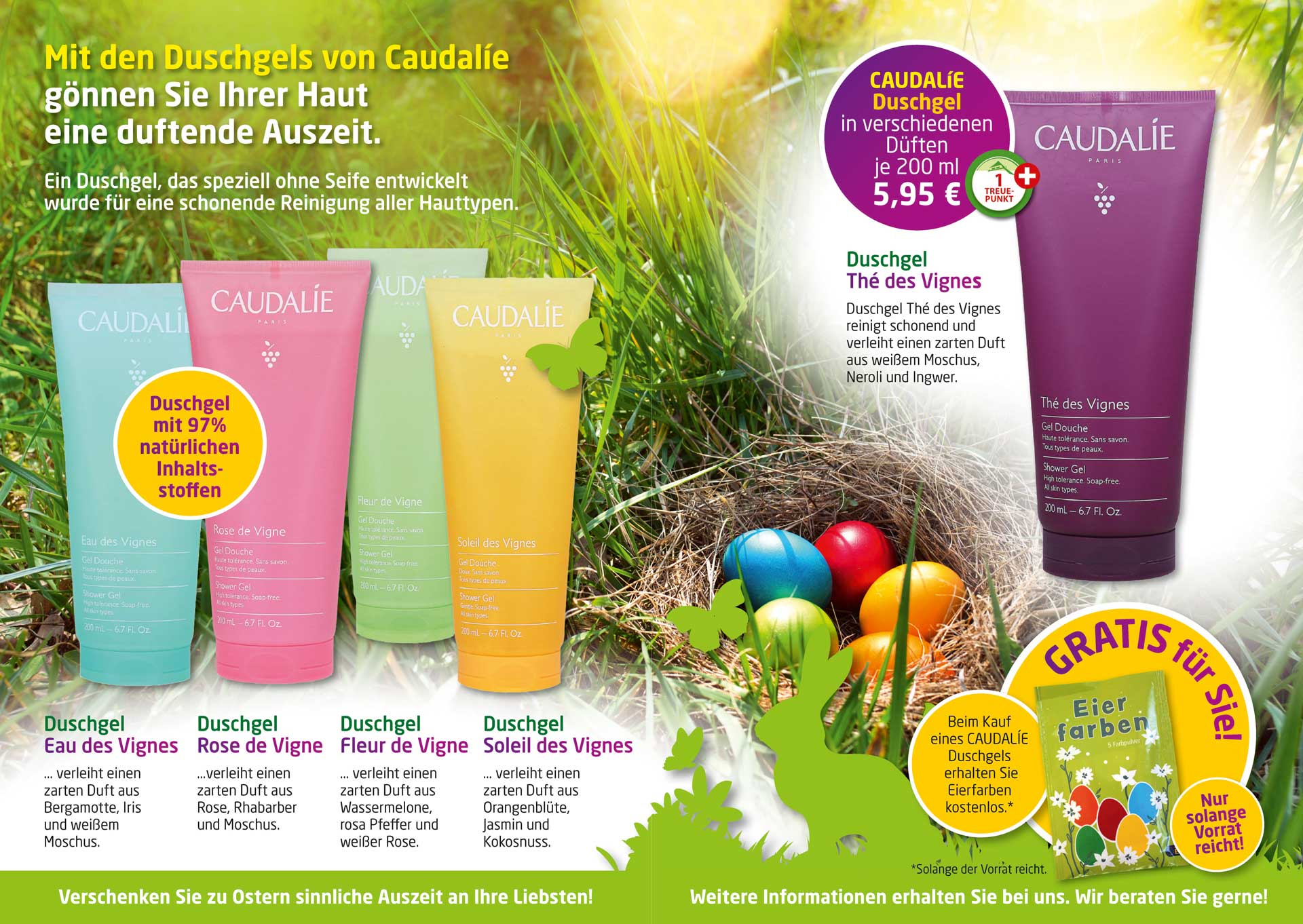 Mit den Duschgels von Caudalie gönnen Sie Ihrer Haut eine duftende Auszeiet.