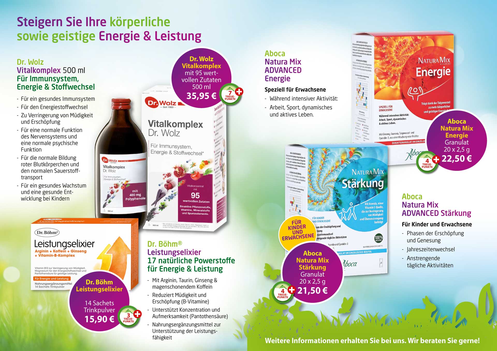 Energie und Leistung steigern